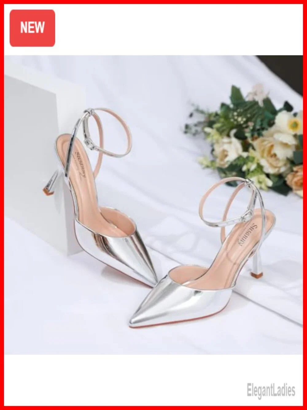 Stiletto Closed Pointed Toe Backless Dress Pumps Kitten Heels